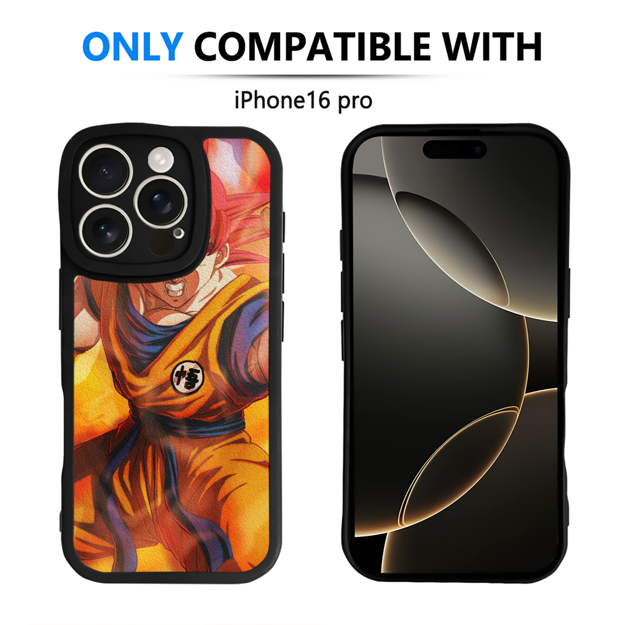 （画像用） ドラゴンボール DRAGON BALL 【iPhone 16シリーズ対応】シリコンスマホケース（レザー調） 材質：シリコン